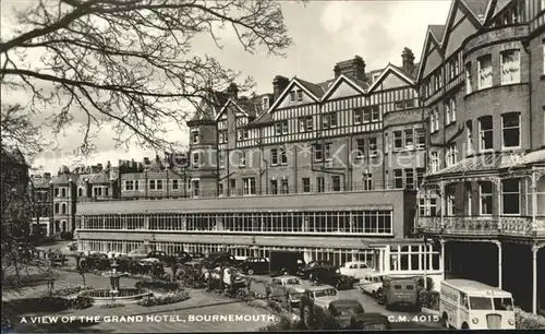 Bournemouth UK A view of the Grand Hotel Kat. Bournemouth