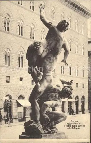 Firenze Toscana Loggia del Lanzi Il ratto della Sabina Kat. Firenze