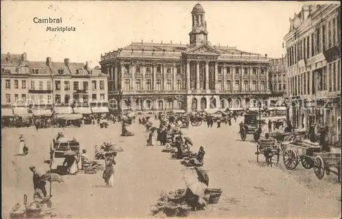 Cambrai Marktplatz Marche Kat. Cambrai