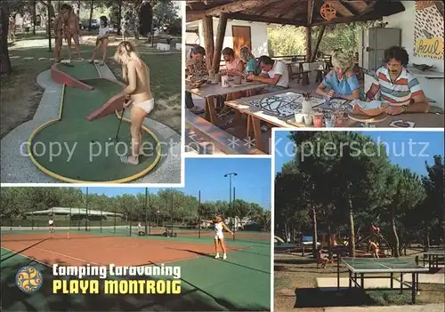 Cambrils Camping Caravaning Playa Montroig Minigolf Tennis Kat. Costa Dorada