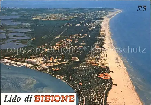 Bibione Lido di Bibione Fliegeraufnahme Kat. Italien