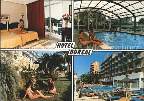 Playa de Palma Mallorca Hotel Boreal Liegewiese Hallenbad Swimming Pool Kat. Spanien
