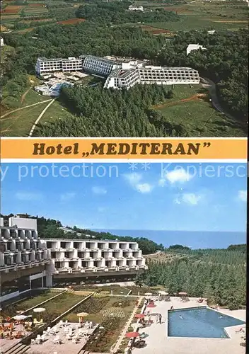 Porec Hotel Mediteran Swimming Pool Plava Laguna Fliegeraufnahme Kat. Kroatien