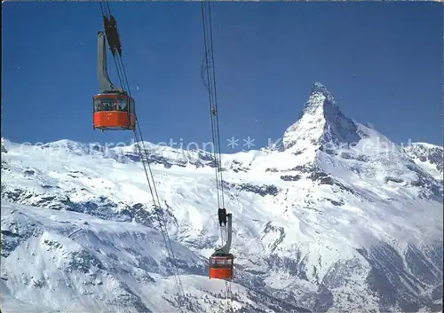 Zermatt VS Luftseilbahn Rothorn Wintersportplatz Matterhorn Kat. Zermatt