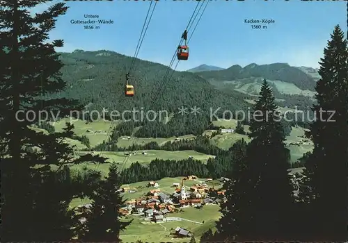 Riezlern Kleinwalsertal Vorarlberg Kanzelwandbahn Sommerpanorama Kat. Mittelberg