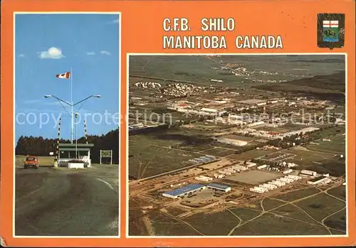 Manitoba CFB Shilo Main Gate Aireal Showing west german forces buildings  Kat. Kanada