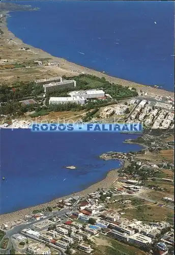 Faliraki Rhodos Fliegeraufnahme Kat. Faliraki