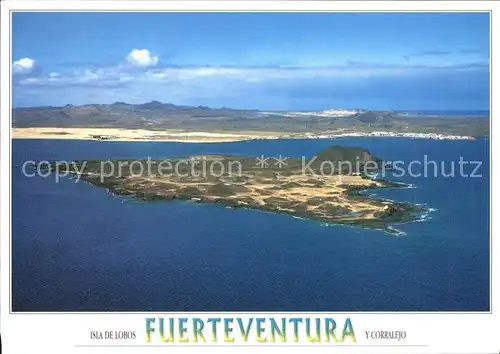 Fuerteventura Kanarische Inseln Vista aerea Isla de Lobos Kat. 