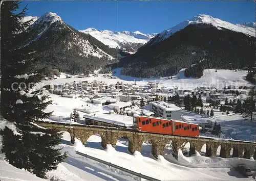 Davos Dorf GR Pischahorn Parsen Bahn / Davos /Bz. Praettigau-Davos