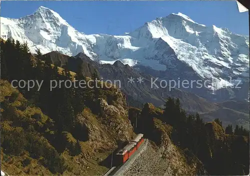 Moench BE Schyhige Platte Bahn Jungfrau Bergbahn Kat. Moench