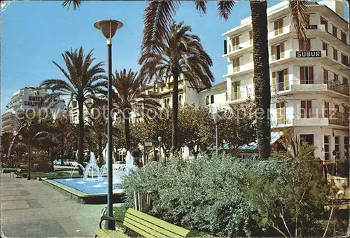 Sitges Su hermosa Paseo festoneado Hoteles Kat. Spanien