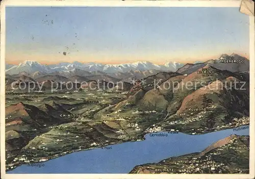 Lago di Como Chiasso Alpen Kat. Italien