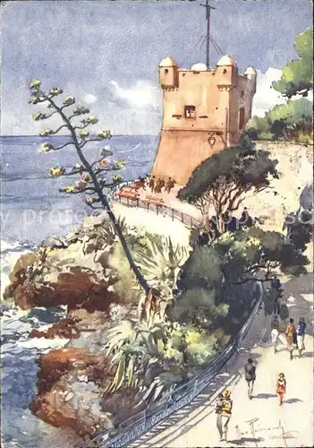 Nervi Kuenstlerkarte Torre Groppalo / Genova /Ligurien