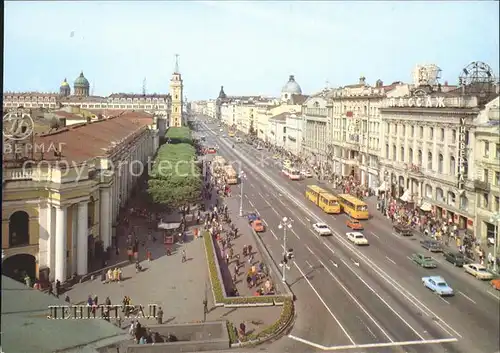 St Petersburg Leningrad Nevskij Prospekt / Russische Foederation /Nordwestrussland