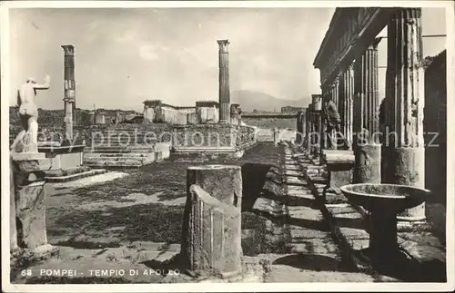 Pompei Tempio di Apollo Tempel Antike Staette