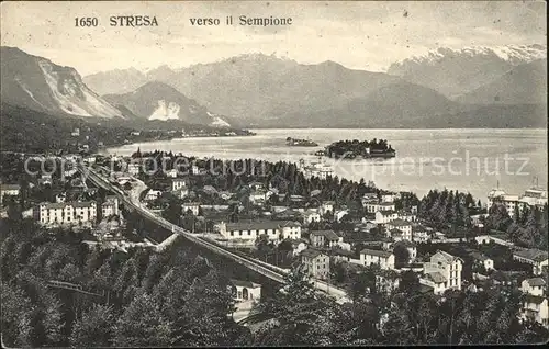 Stresa Lago Maggiore verso il Sempione Alpenpanorama