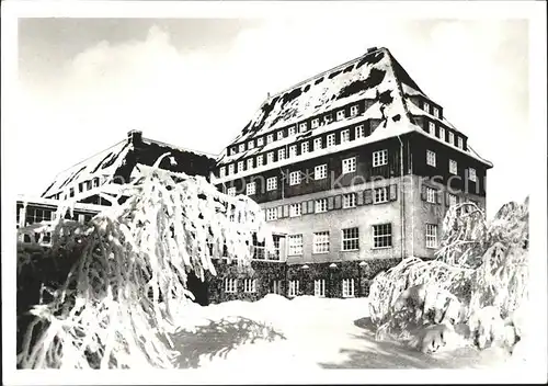 Altenberg Erzgebirge Sanatorium Raupennest Winterimpressionen Kat. Geising