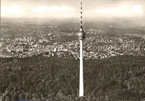 Stuttgart Luftaufnahme vom Fernsehturm Kat. Stuttgart