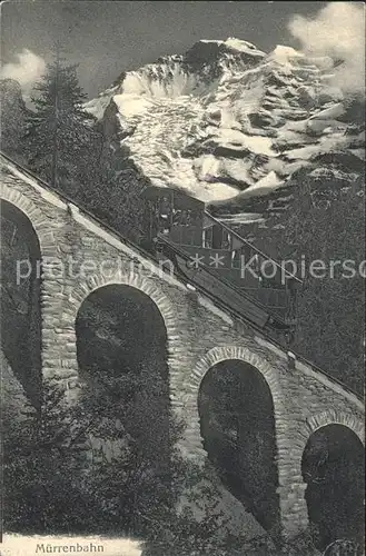 Lauterbrunnen BE Muerrenbahn Viadukt Kat. Lauterbrunnen