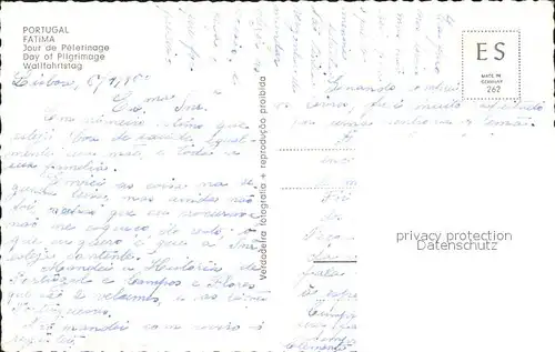 Fatima Wallfahrtstag Kat. Portugal