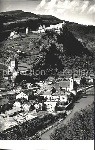 Klausen Suedtirol Ortsansicht Schloss Kat. Eisacktal