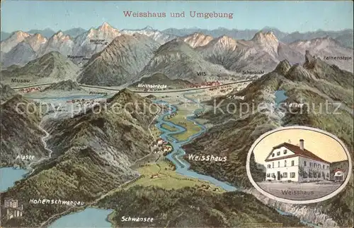 Weisshaus Tirol Hohenschwangau Schwansee Falkenstein Musau Kat. Oesterreich