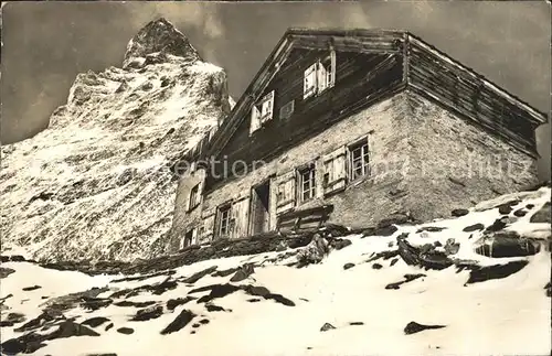 Zermatt VS Matterhornhuette Berghuette Walliser Alpen Kat. Zermatt