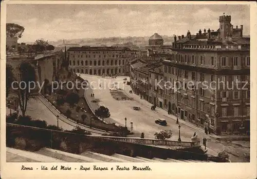 Roma Rom Via del mare Rupe Tarpea e Teatro Marcello Kat. 