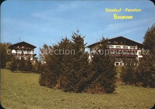 St Georgen Attergau Gasthaus Pension Baumann Kat. Voecklabruck