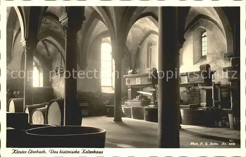 Foto Zeitz F.G. Nr. 1952 Kloster Eberbach Historisches Kelterhaus  Kat. Berchtesgaden