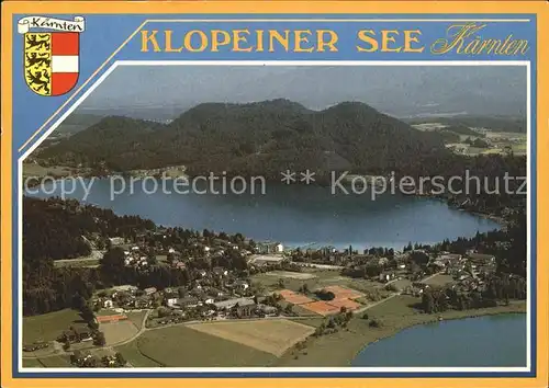 Klopeinersee Fliegeraufnahme Kat. Oesterreich