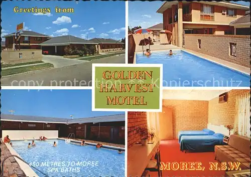 Moree Australia Golden Harvest Motel Swimming Pool Kat. Moree