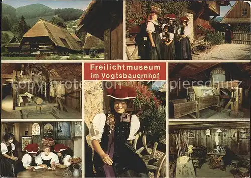 Gutachtal Schwarzwaldbahn Schwarzwaelder Freilichtmuseum Vogtsbauernhof Trachten Kat. Gutach