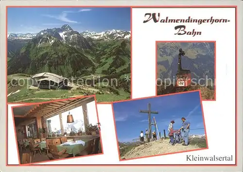 Mittelberg Kleinwalsertal Walmendingerhorn Bahn Panorama Gipfelkreuz Kat. Oesterreich