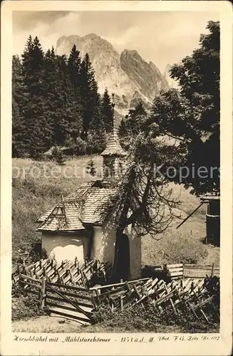 Foto Zeitz F.G. Nr. 692 Hirschbuehel mit Muehlsturzhoerner  Kat. Berchtesgaden