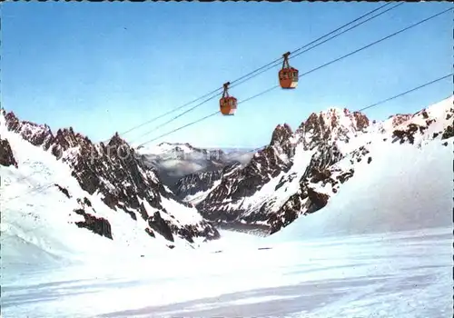 Mont Blanc La funivia dei ghiacciai del Monte Bianco e la Mer de Glace Kat. Italien