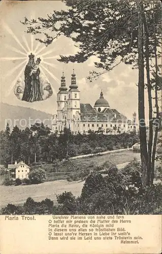 Maria Trost Kloster Gnadenbild Kat. Mariatrost Graz
