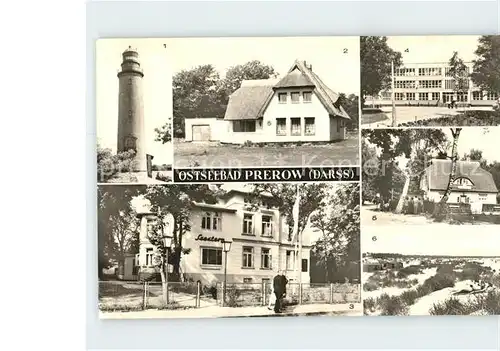 Prerow Ostseebad Leuchtturm FDGB Erholungsheim Seestern Polytechnische Oberschule Nikolai Osrowski Zeltplatz / Darss /Nordvorpommern LKR