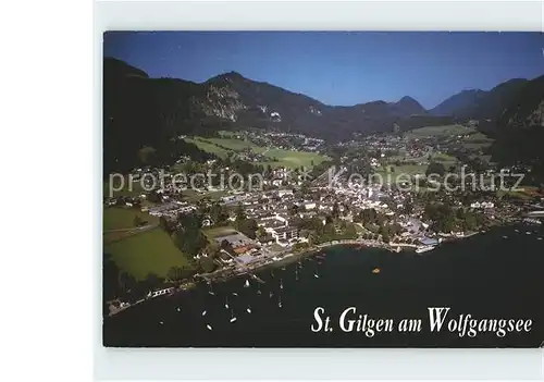 St Gilgen Salzkammergut Alpenpanorama Fliegeraufnahme Kat. St Gilgen Wolfgangsee