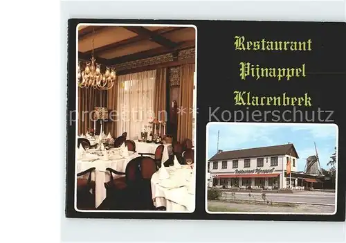 Klarenbeek Restaurant Pijnappel Kat. Klarenbeek
