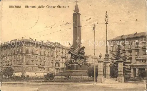 Milano Monum delle Cinque Giornate Kat. Italien