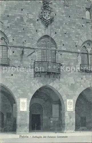 Pistoia Dettaglio del Palazzo Comunale Kat. Italien