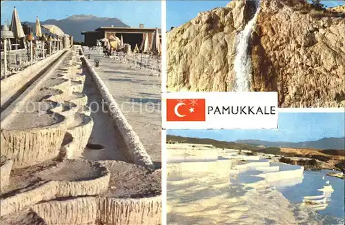 Pamukkale Denizli Colcer Formationsin  Kat. Tuerkei