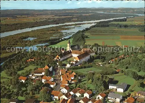 Reichersberg Inn Fliegeraufnahme mit Inn / Reichersberg /Innviertel