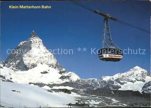 Zermatt VS Klein Matterhornbahn Dt Blanche Kat. Zermatt