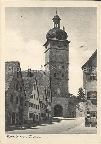 Harz Mittelalterlicher Torturm in einem Harzstaedtchen Kat. 