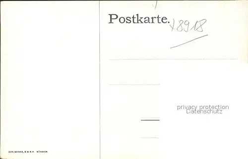 Ammersee aus "12 Tage in Muenchen" Kuenstlerkarte F. Halberg Krauss Kat. Utting a.Ammersee