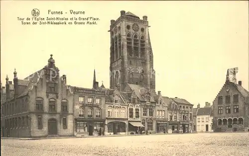 Veurne Furnes Tour Eglise Saint Nicolas Grand Place  Kat. 