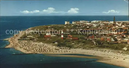 Borkum Nordseebad Fliegeraufnahme Suedstrand / Borkum /Leer LKR