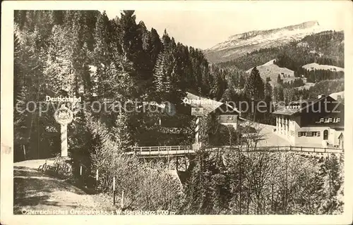 Kleinwalsertal Grenzgasthof Kat. Oesterreich